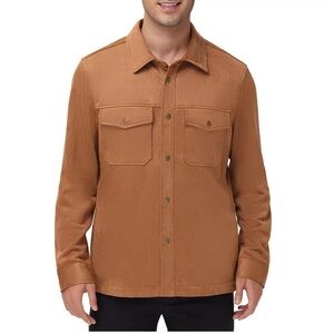 Frye Men's Faux Suede Shirt Jacket size Large